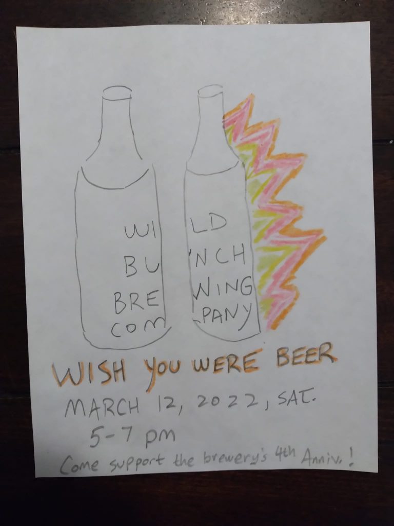Mo's Wish You Were Beer flier, May 2022